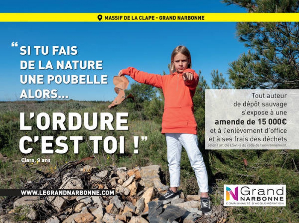 Face aux dépôts d’ordures sauvages : la campagne audacieuse du Grand Narbonne